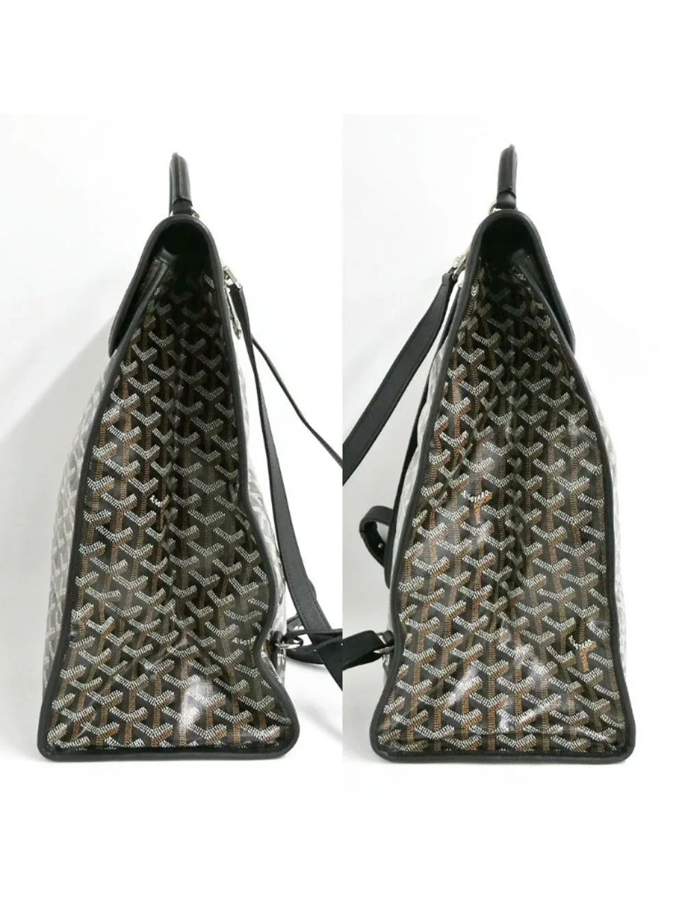 Goyard Saint Leger Backpack Handbag 2-Way Black